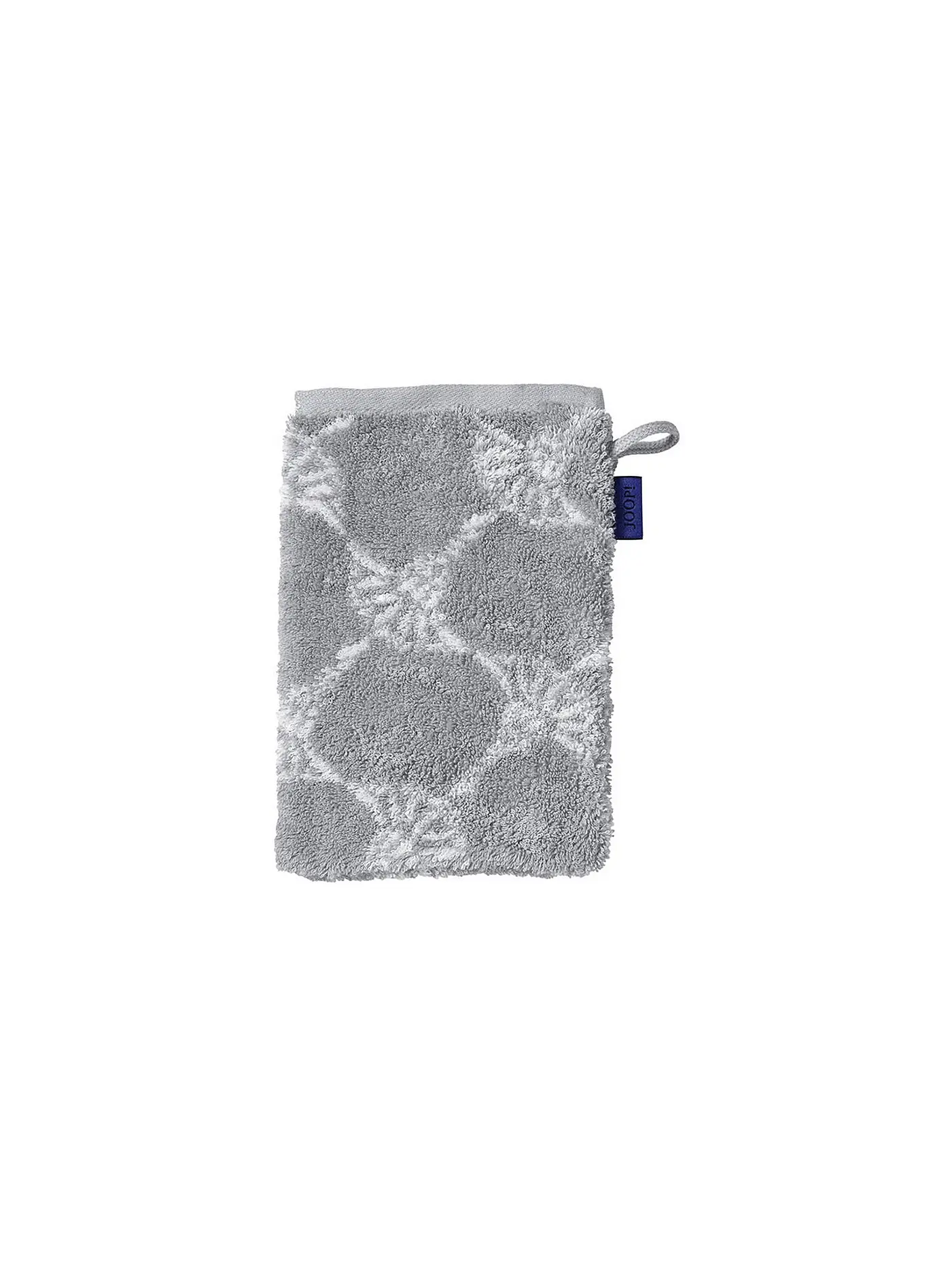 JOOP | Waschhandschuh Cornflower 16x22cm Silber | 
